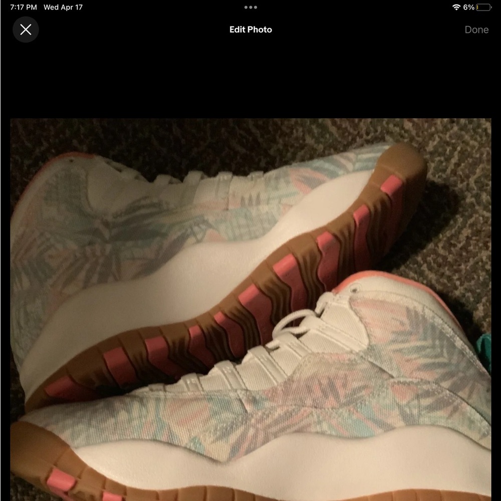 Nike Air Jordan 10 Super Bowl LIV Miami Mens Size 10 CV9776-900)